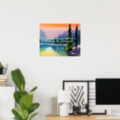 Poster Rien Ne Manque De Citation Zen Scène Lac Pacifique (Bureau à domicile)