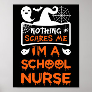 Poster Rien ne me fait peur Je suis une infirmière amusan