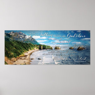 Poster Rien ne peut séparer l'Amour de Dieu Romains Bible