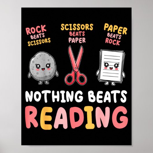 Poster Rien ne vaut la lecture d'un rock paper scissors d (Devant)