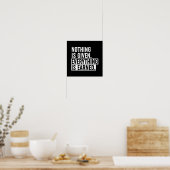 Poster Rien N'Est Donné Que Tout Est Gagné (Cuisine)