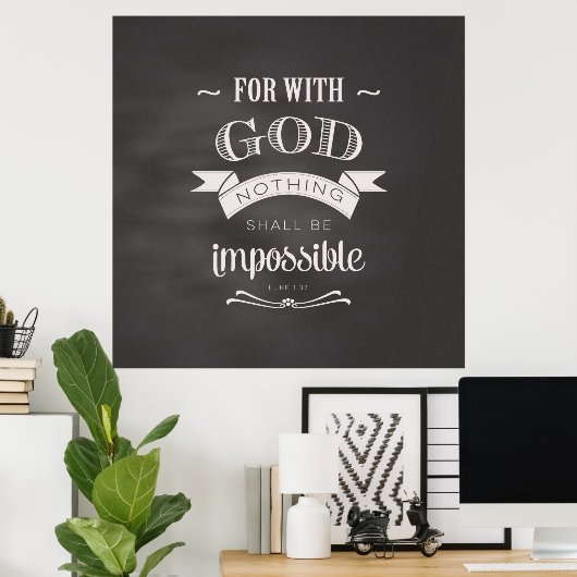 Poster Rien N'Est Impossible (Bureau à domicile)