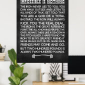 Poster Rien n'est impossible Gym Motivational Chalkboard (Bureau à domicile)