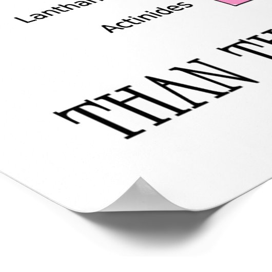 Poster Rien N'Est Plus Fondamentalement Élémentaire Pério (Coin)