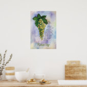 Poster Riesling White Vin Graphiques Art Imprimer (Cuisine)