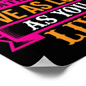 Poster Riez autant que vous respirez et aimez tant que (Coin)