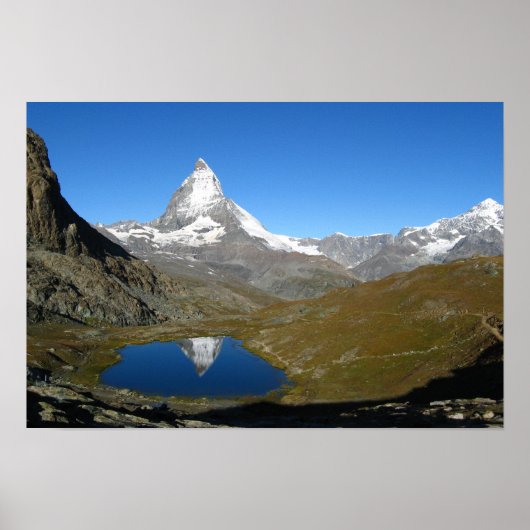 Poster Riffelsee Matterhorn Réflexion (Devant)