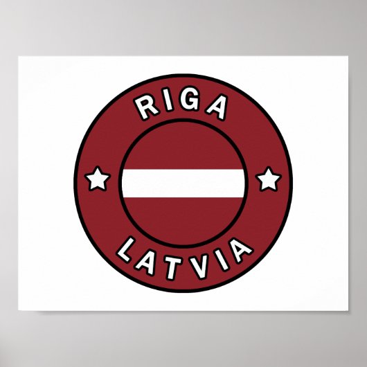 Poster Riga Lettonie (Devant)