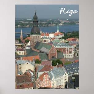 Poster Riga, Lettonie