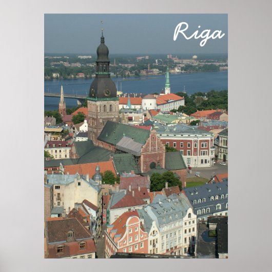 Poster Riga, Lettonie (Devant)