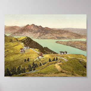 Poster Rigi Staffel et Pilatus, Rigi, classi de la Suisse