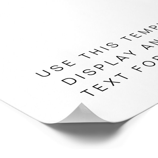 Poster RILEY Retro Bold Modern Custom Editable Sign (Coin)