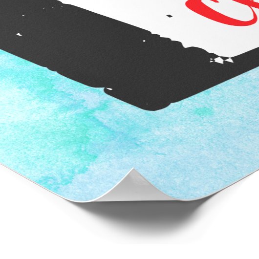 Poster Rindeer De Noël Dans Un Gros Chaud (Coin)