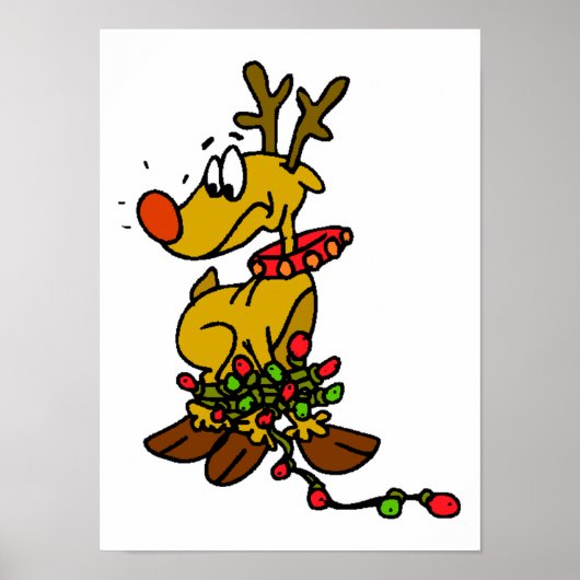 Poster Rinder avec lumières (Devant)