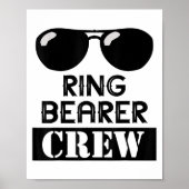 Poster Ring Bearer Crew Ring Wedding Party Sungl Security (Devant)