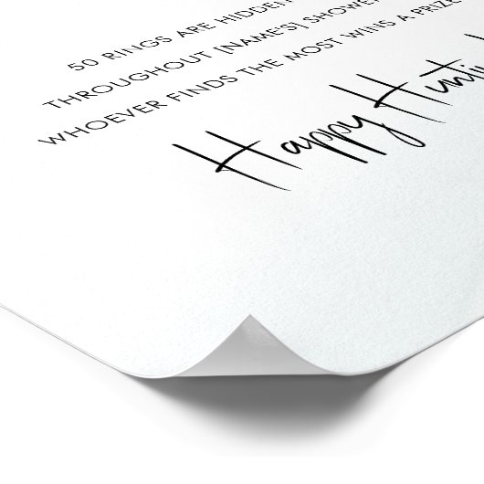 Poster Ring Chasse Fête des mariées Jeu Soft Green Wash P (Coin)