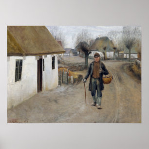 Poster Ring des Laurits Andersen à travers un village