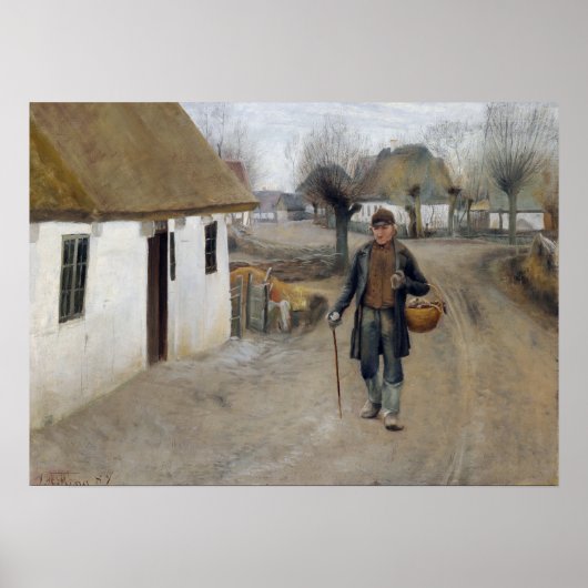 Poster Ring des Laurits Andersen à travers un village (Devant)
