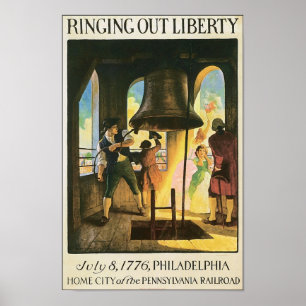 Poster Ring Out Liberty, 8 juillet 1776 Philadelphie