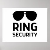 Poster Ring security funny wedding ring beards (Devant)