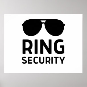 Poster Ring security funny wedding ring beards