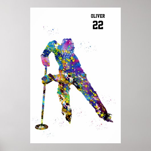 Poster Ringette Player (Devant)