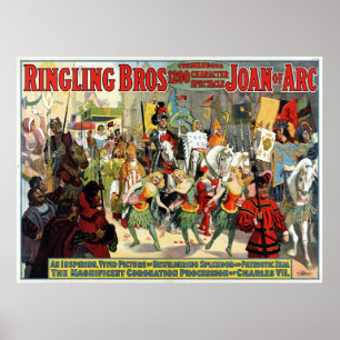 Poster Ringling Bros. formidable spectacle de 1200 caract