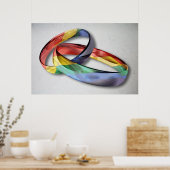 Poster Rings de Rainbow Wedding pour l'Equality (Cuisine)