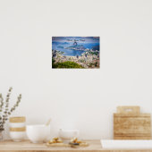 Poster Rio de Janeiro, Brazil cityscape (Cuisine)