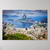 Poster Rio de Janeiro, Brazil cityscape (Devant)