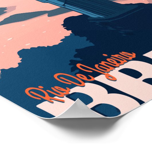 Poster Rio de Janeiro Brésil (Coin)