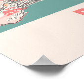 Poster Rio De Janeiro - Brésil Chalk City Carte (Coin)