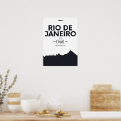 Poster Rio de Janeiro, Brésil | Coordonnées de la ville (Cuisine)