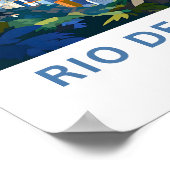 Poster Rio De Janeiro Brésil Imprimer (Coin)