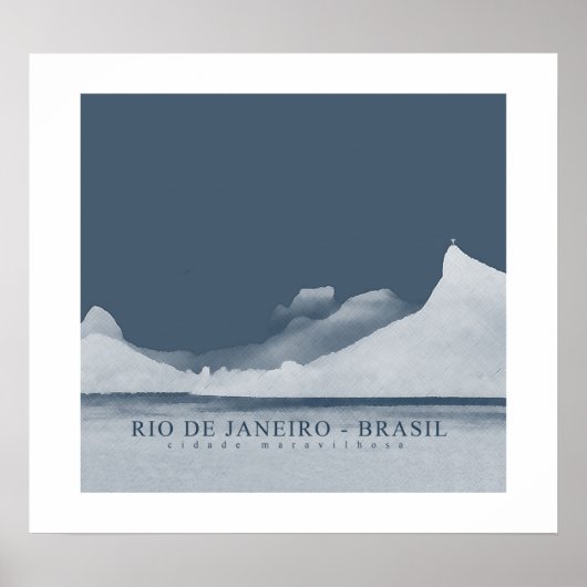 Poster rio de janeiro pour murs, empreintes (Devant)