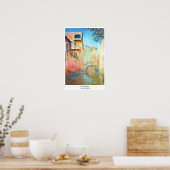 Poster Rio della Salute Claude Monet (Cuisine)