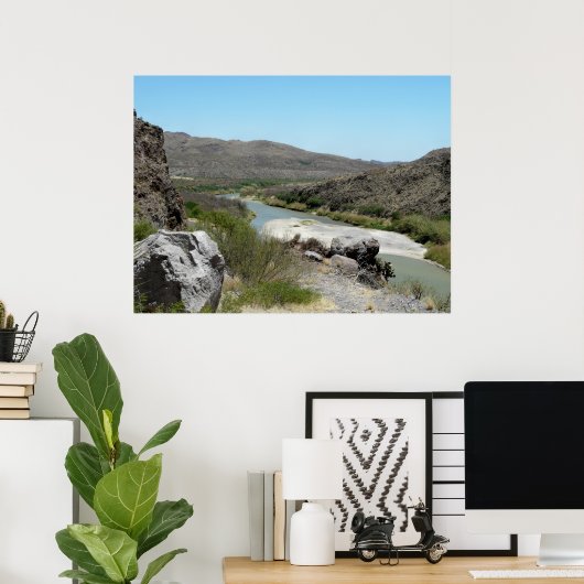 Poster Rio Grande River-Texas (Bureau à domicile)