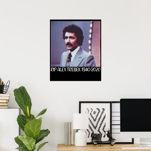 Poster rip alex trebek (Bureau à domicile)