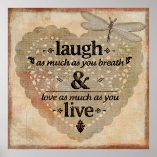 Poster Rire et vivre