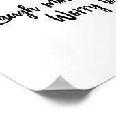 Poster Rire Plus, S'Inquiéter Moins De Typographie Minima (Coin)