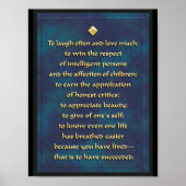 Poster Rire souvent... (Devant)