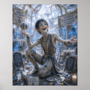 Poster Rires joyeux / Acrobate de cirque / Restaurant
