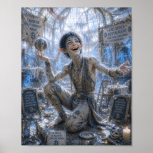 Poster Rires joyeux / Acrobate de cirque / Restaurant