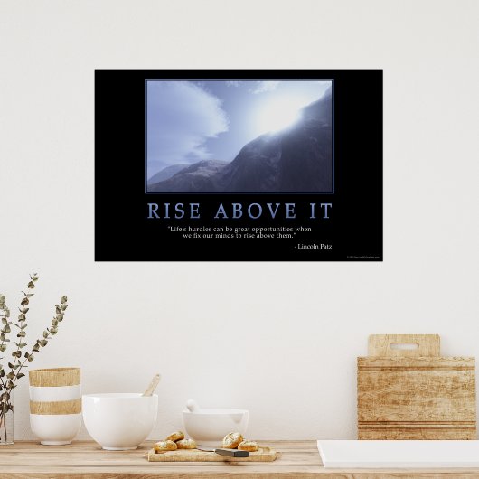 Poster Rise Above It (Cuisine)