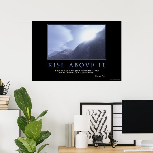 Poster Rise Above It (Bureau à domicile)
