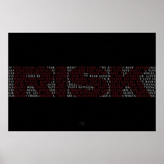 Poster Risque (Devant)