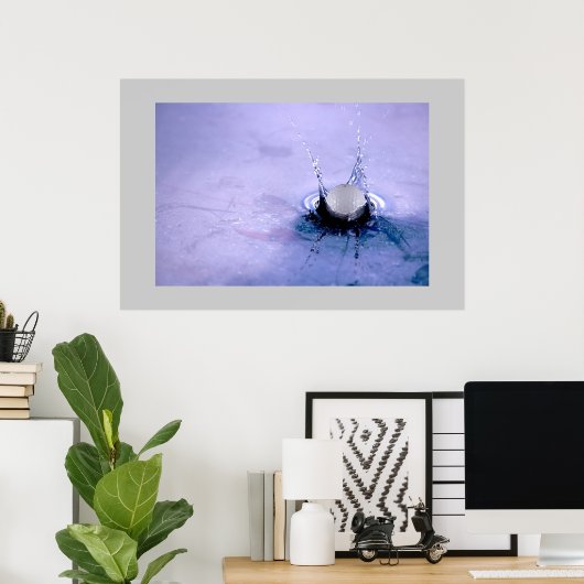 Poster Risque d'eau (Bureau à domicile)