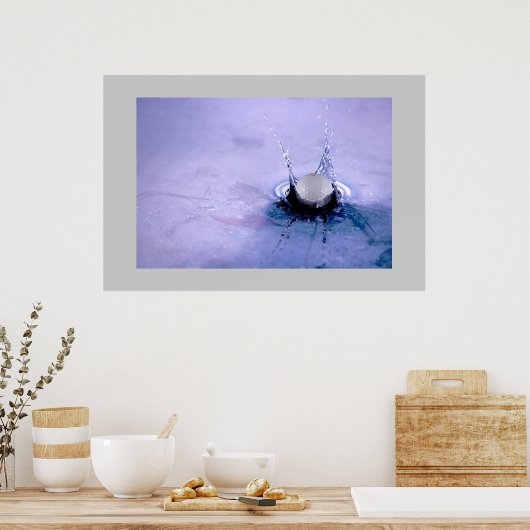 Poster Risque d'eau (Cuisine)