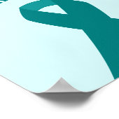 Poster Risque Turquoise de sensibilisation au SSPT (Coin)