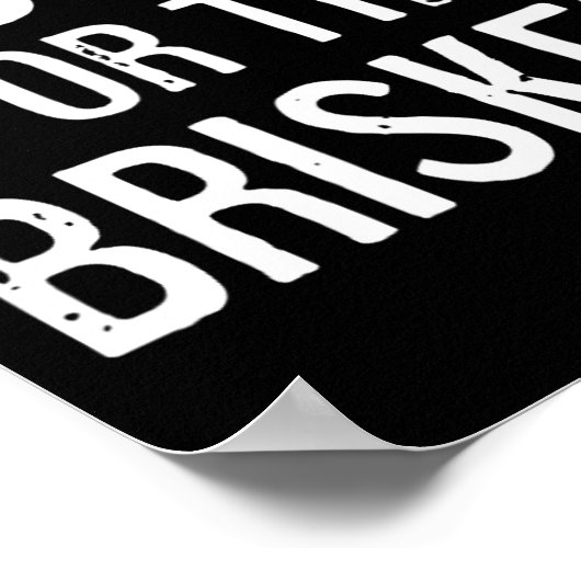 Poster Risquer pour le Brisket (Coin)